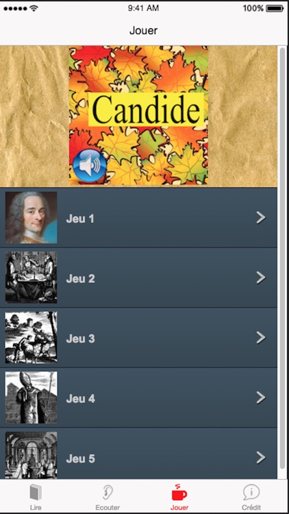 Candide (French), text + audio screenshot-3