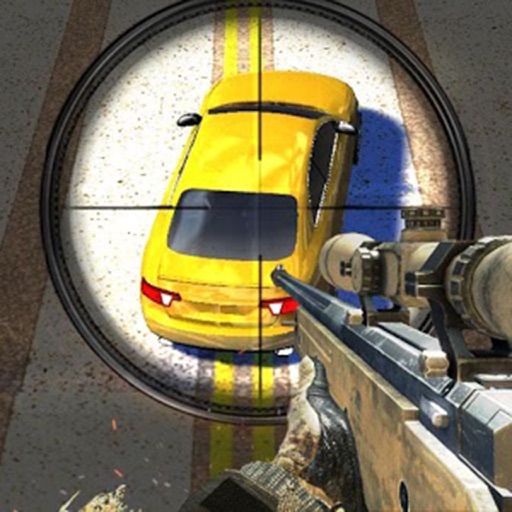 Traffic Sniper Shooting Icon