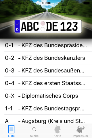 Autokennzeichen Deutschland - náhled