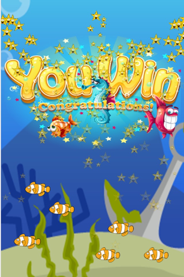 Finding Happy Fish In The Matching Cute Cartoon Puzzle Cards Game screenshot 3