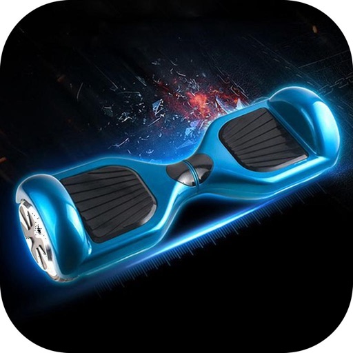 Hoverboard simulator:Green and red light hoverboard season icon