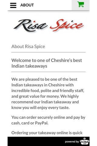 Risa Spice Indian Takeaway screenshot 4