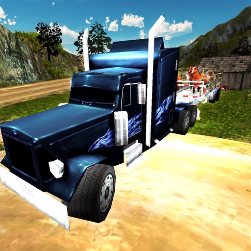 Cargo Truck Animal Transport 3D - Extreme Hill Farm Truck Driving & Parking Simulator Game