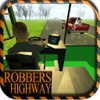 Mountain bus driving & dangerous robbers attack - Escape & drop your passengers safely