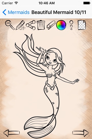 Let's Draw Famous Mermaids Version screenshot 4