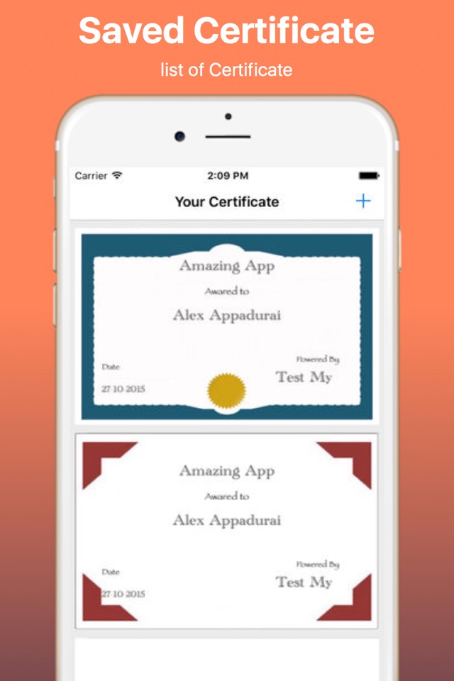 Create Your Own Certificate Pro screenshot 4