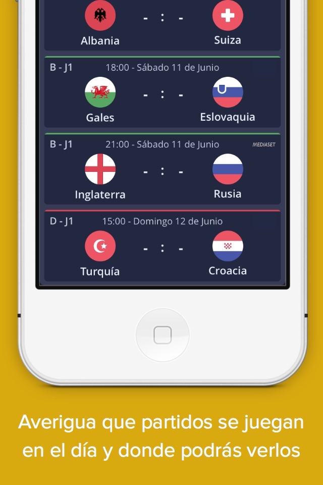 Euro 2016 - Resultados en Directo, Eurocopa Fútbol screenshot 4