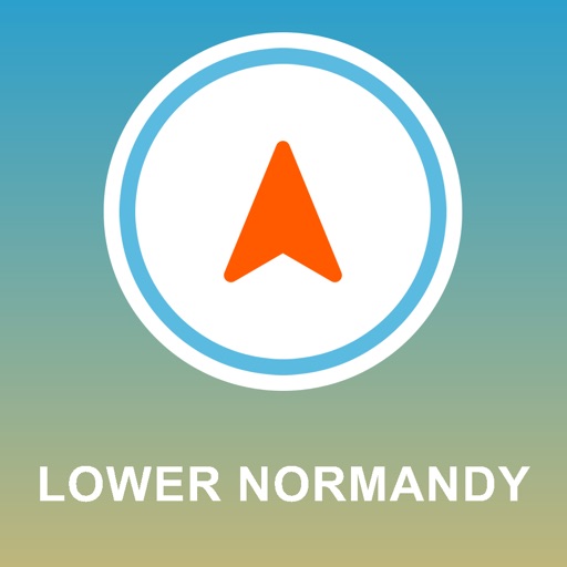 Lower Normandy, France GPS - Offline Car Navigation icon