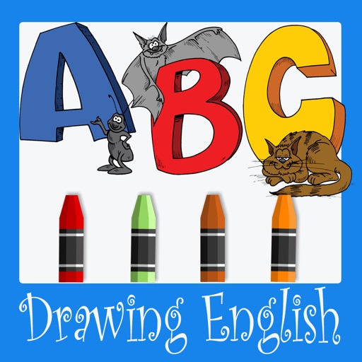 English Alphabet Drawing For Kids Icon