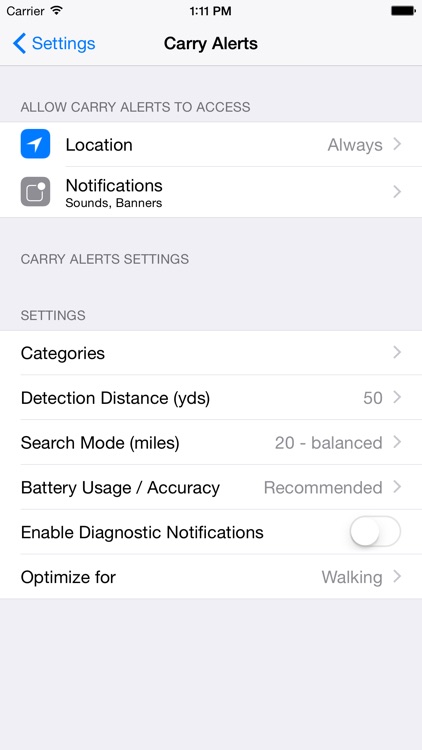 Carry Alerts screenshot-3