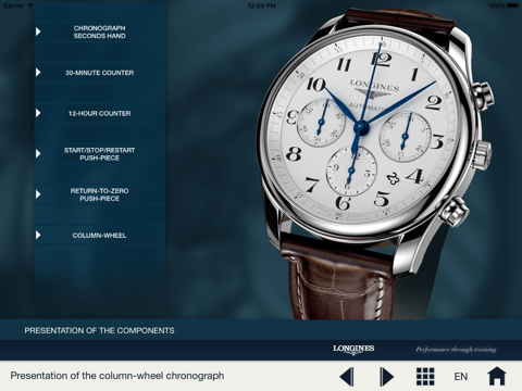 LONGINES COLUMN-WHEEL CHRONOGRAPH APPLICATION screenshot 4