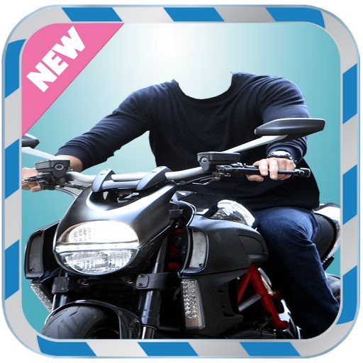 Men's Motorcycle Suit- New Photo Montage With Own Photo Or Camera iOS App