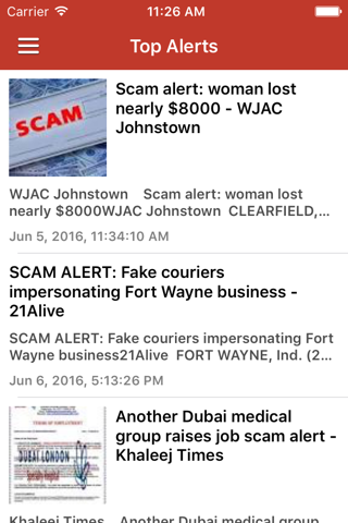 Scam Alert News & Notifications - náhled
