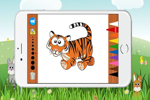 Zoo Animals Coloring Book for Kids Game screenshot 2