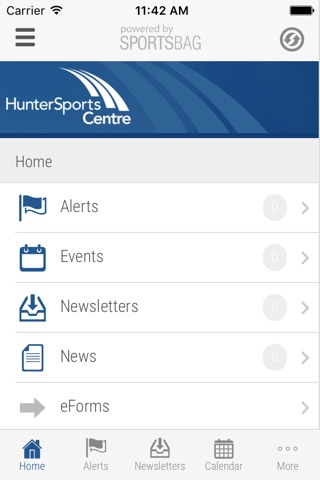 Hunter Sports Centre - Sportsbag screenshot 2