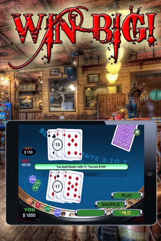 Cowboy Bandits Black Jack - Beat The House Competition screenshot 3