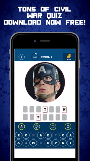 All Star Movie Quiz - Civil War Captain America Edition Marv(圖2)-速報App