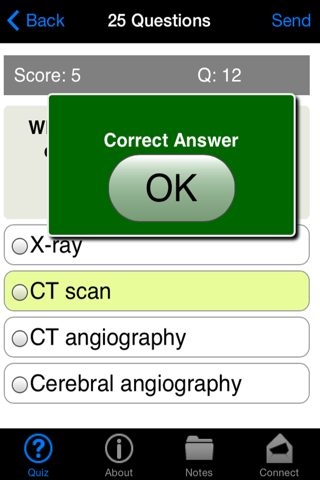 Learning Neurology Quiz screenshot 3