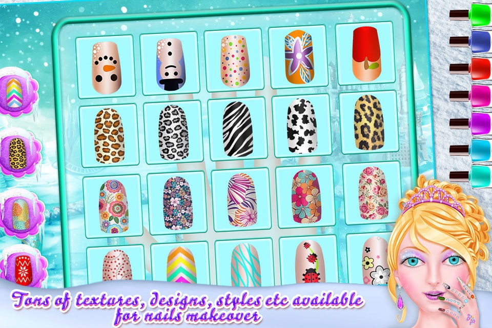 Ice Princess Nail Salon Girls Games screenshot 3