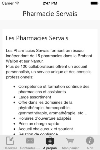 Pharmacies Servais screenshot 2