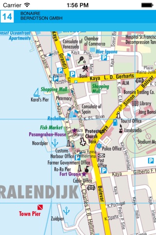 Bonaire. Road map screenshot 3