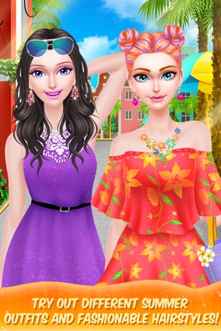 Summer Girl Hair Salon! Fashion Style Makeover Game for FREE screenshot 2