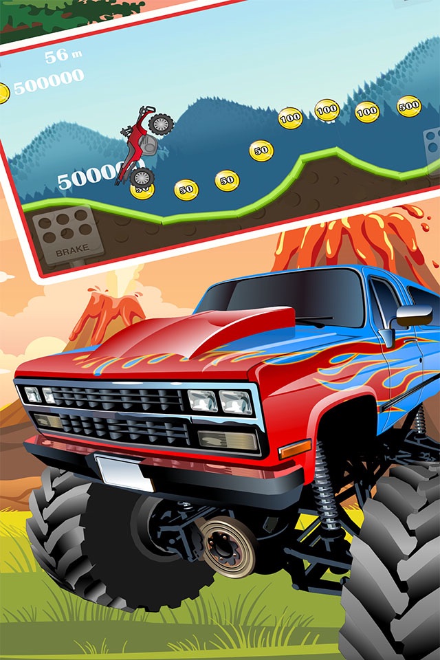 Monster 4x4 Truck hill game  - car racing game screenshot 3