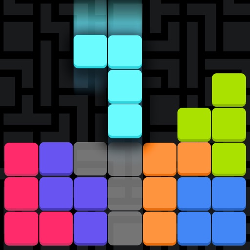 Block Maze Puzzle - Drop & merge 7 moji game Icon