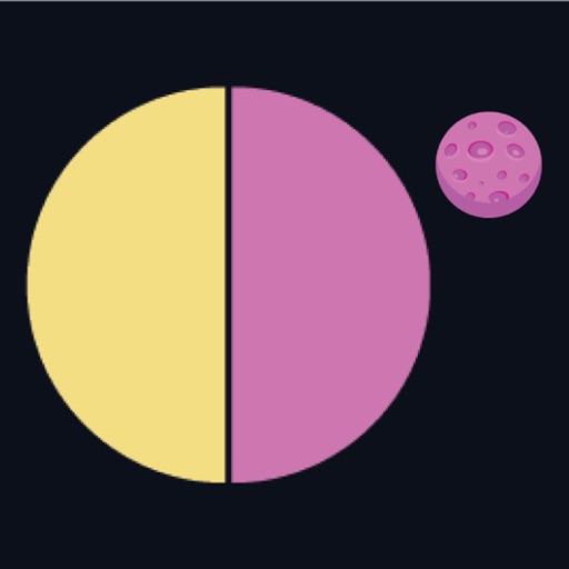 Rotate Colors - make semi-circles collide with same colored planets by rotating them Icon