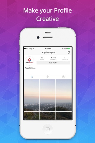 Grid Pro - Split Insta Picture in Grids for Instagram Pic screenshot 2