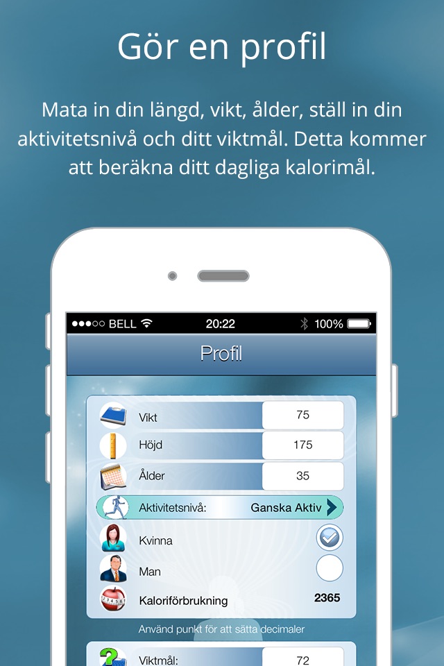 Kaloriräknare - räkna kalorier och spåra din kost screenshot 2