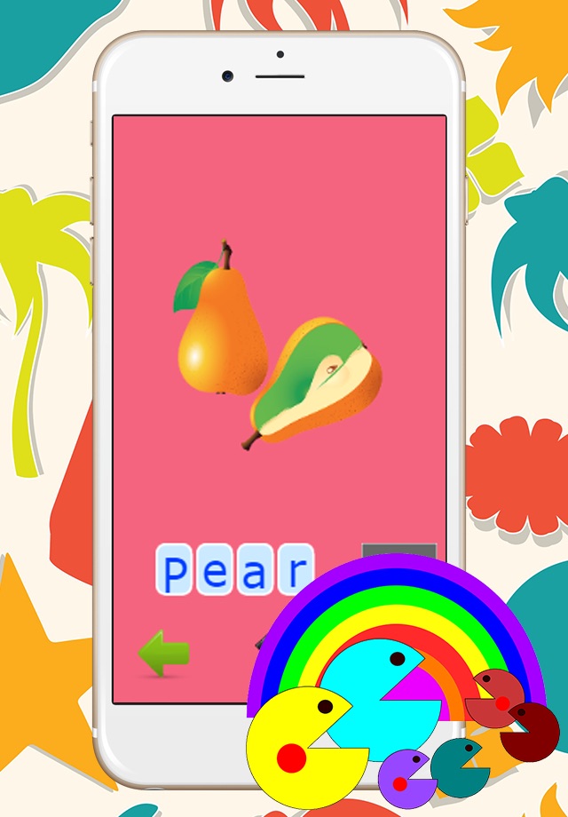 Fruit Alphabet Spelling Words Kindergarten School screenshot 2