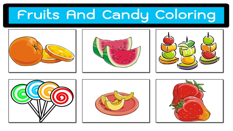 Funny Sweets And Dessert Colorful Foods Coloring