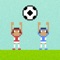 Soccer Ball for 2 Players is a fast reaction game for 2 soccer lovers