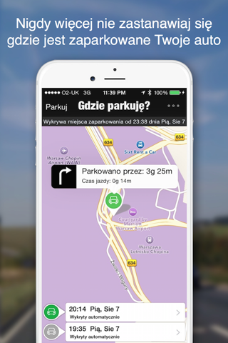 Gdzie parkuję? - Znajdź swoje auto. Odszukaj i zlokalizuj gdzie jest Twój samochód - drogę wskazuje Sztuczna Inteligencja screenshot 2