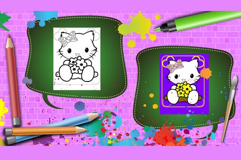 Kitty Coloring Funny screenshot 3