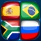 Guess the country by its flag with this fun and educational geography game app