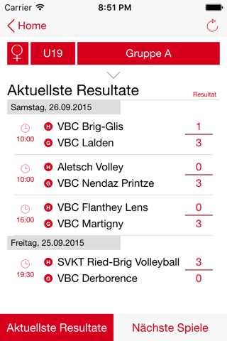 SVRW - Walliser Volleyball screenshot 2