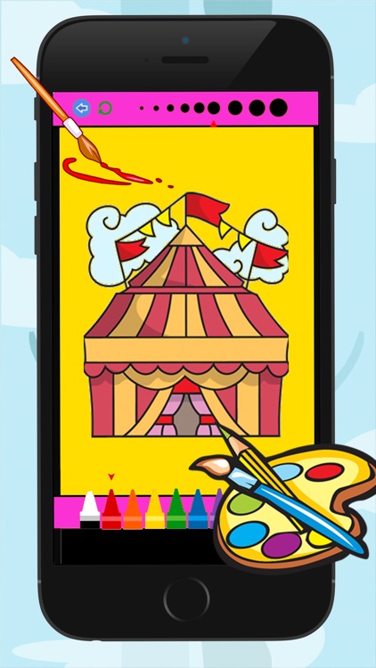 Circus Coloring Book for Kid Games screenshot-4