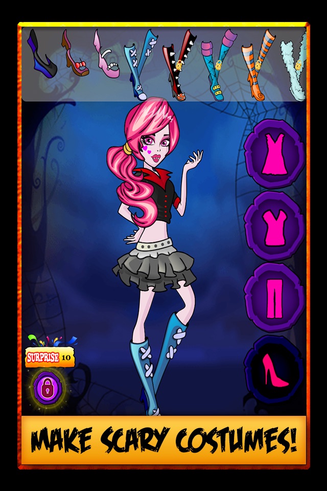 Halloween Vampire Girl Costume Dress Up Free Games screenshot 2