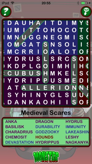 Epic Monster Word Search - giant Halloween wordsearch puzzle(圖2)-速報App