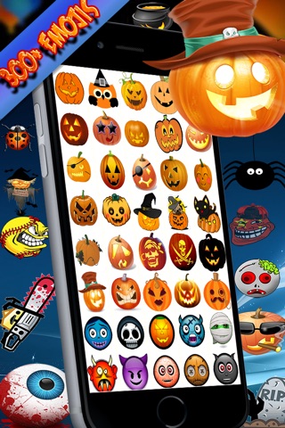 Halloween Horror Photo Creator - give scary image effect with emoji emoticons screenshot 2