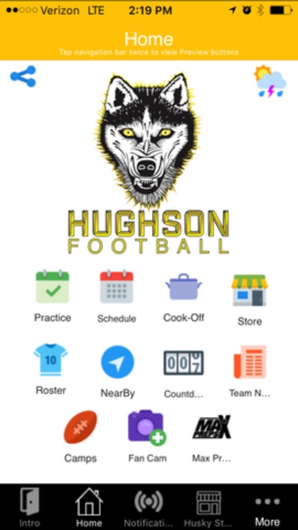 Hughson Husky Football.