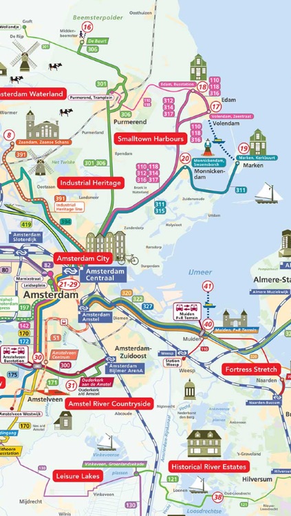 Amsterdam Map offline- Pocket Netherland Holland Amsterdam Travel Guide with offline GVB Amsterdam Metro Map, Amsterdam Bus Routes Map, NS Trains, Amsterdam Maps, Amsterdam Street maps screenshot-3