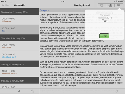 Meeting Journal screenshot 3