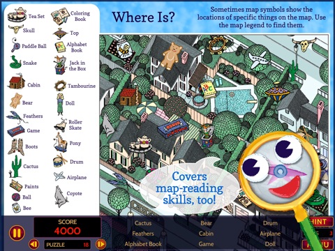 GeoSeeker USA HD: Map-Reading and Geography with a Hidden Object Twist screenshot 3