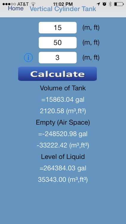 Tank Volume