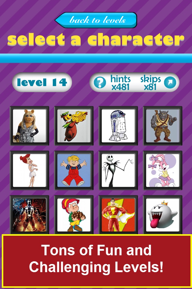 QuizCraze Characters - guess what's the hi color character in this mania logos quiz trivia game screenshot 2