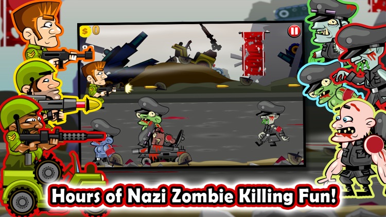 A Soldiers Vs. Nazi Zombies Defense Game - Free Shooter Game screenshot-3