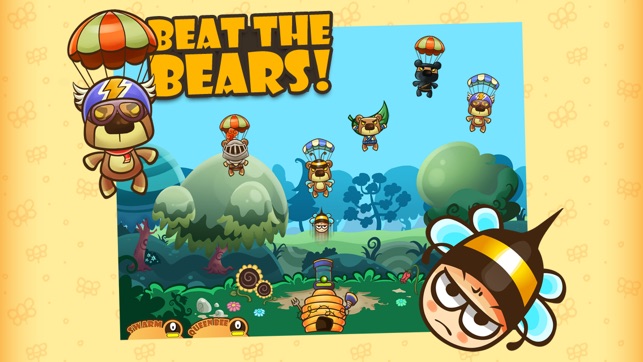 Honey Battle - Flying Bears vs Tiny Bees Free Shooter Game(圖1)-速報App